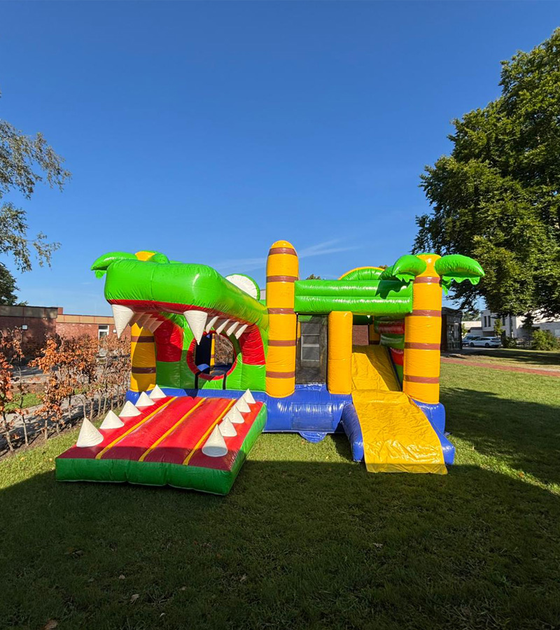 Der Spassmacher Hüpfburg Krokodil Multiplay