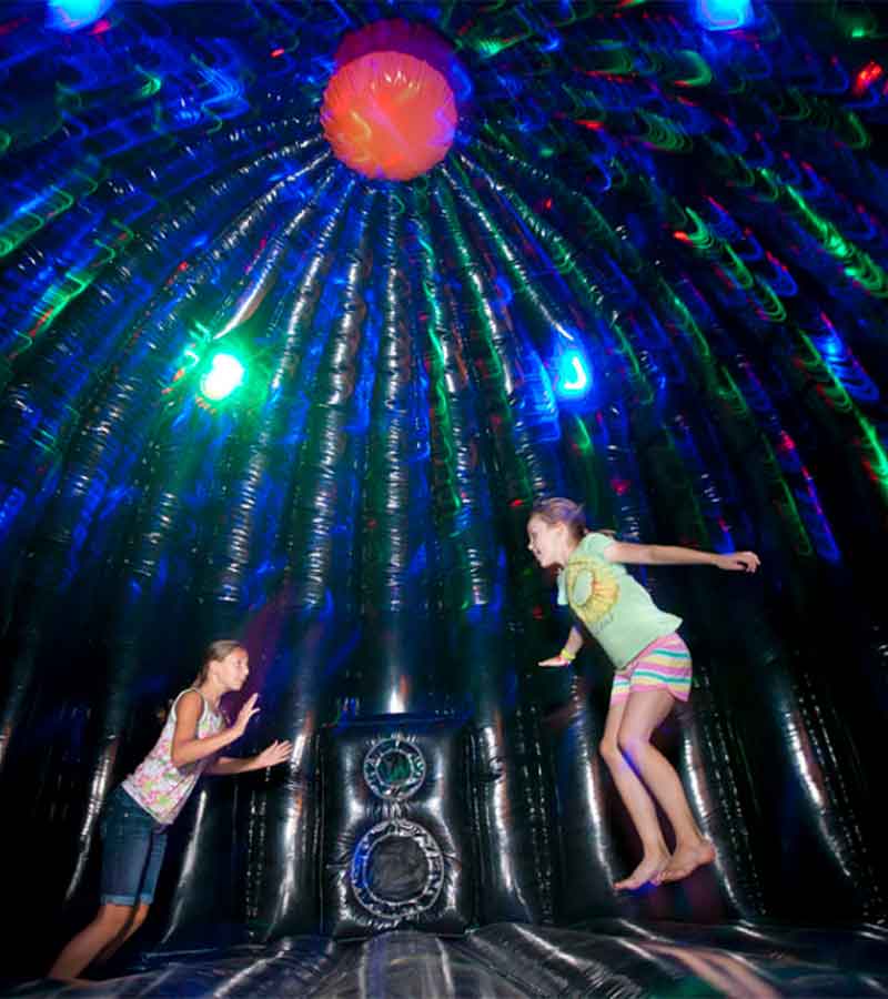 Der Spassmacher Hüpfburg Disco Party