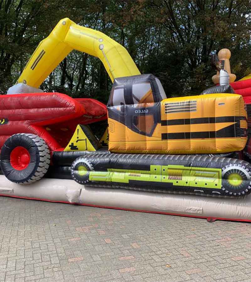 Der Spassmacher Hüpfburg Erlebnisbaustelle