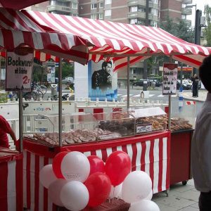 Der Spassmacher Marktstand nostalgisch groß