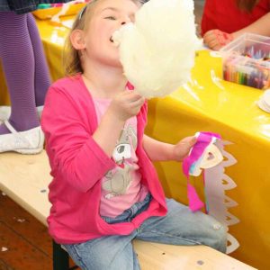 Der Spasmacher Zuckerwattenmaschine mit 300 Portionen