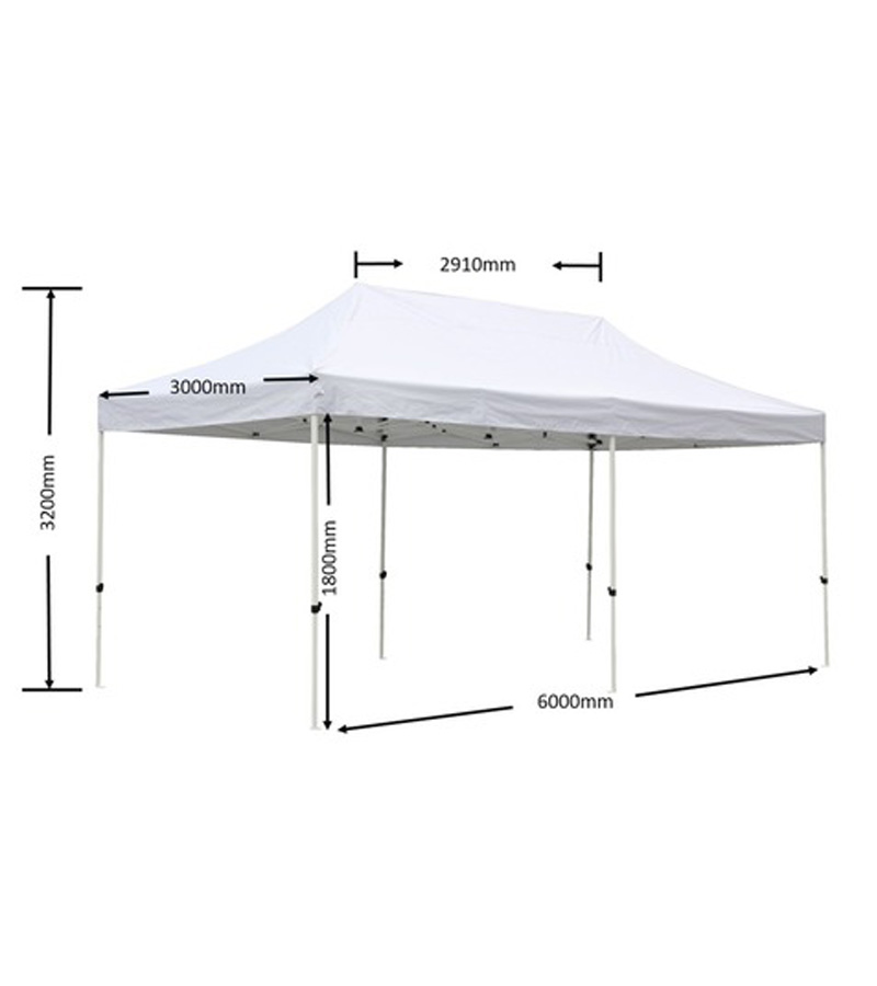 Der Spassmacher Falt Pavillion weiss 3x6m
