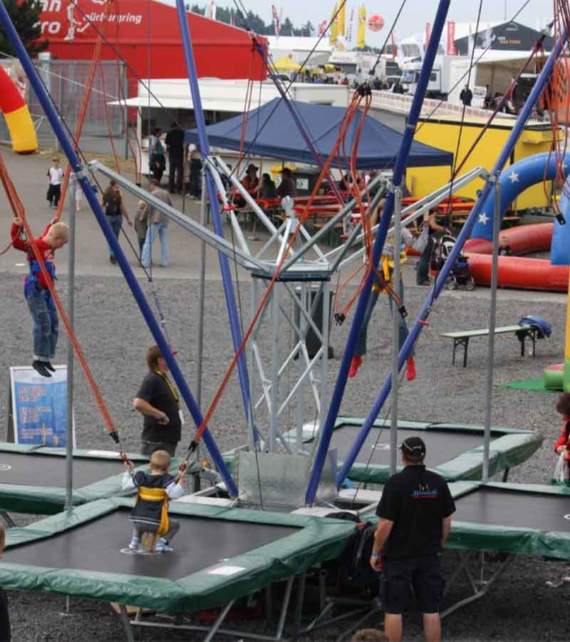 Der Spassmacher Bungee Trampolin 4-er Anlage