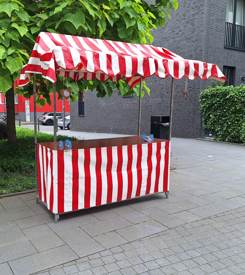 Der Spassmacher Marktstand nostalgisch groß