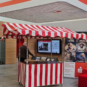 Der Spassmacher Marktstand nostalgisch groß