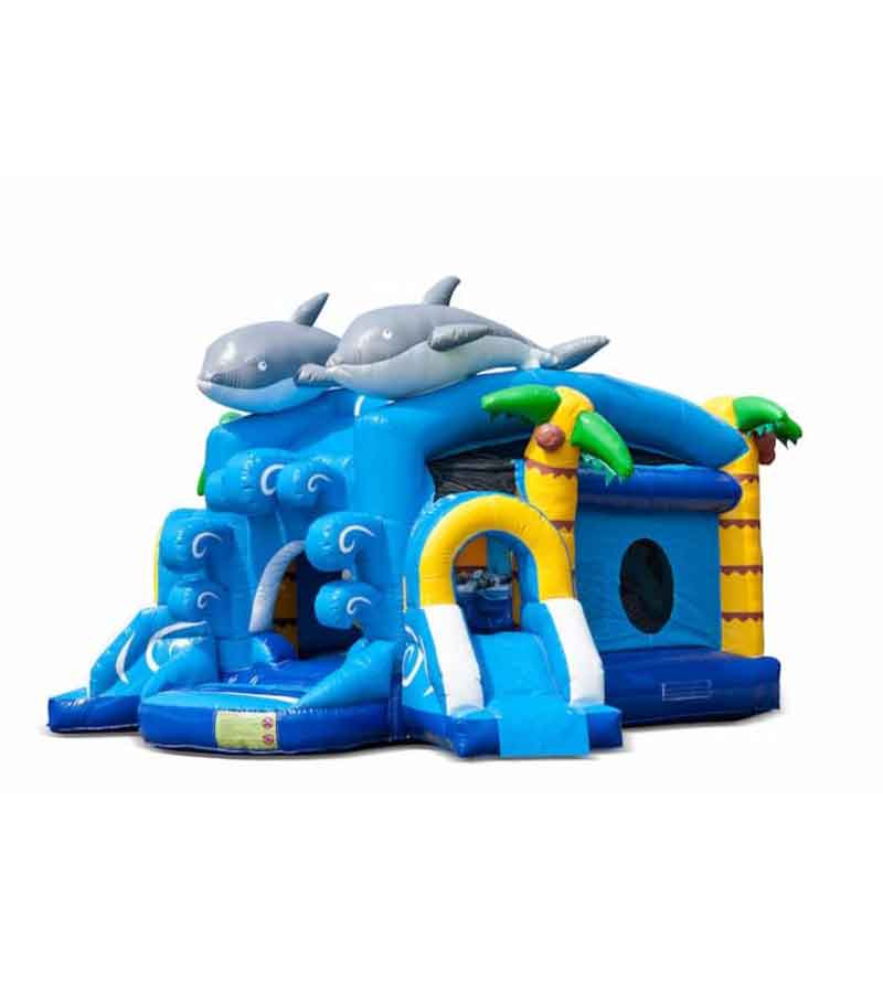 Der Spassmacher Hüpfburg Delfin Funpark