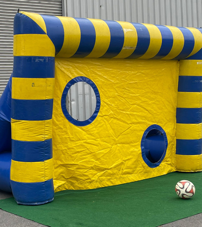Der Spassmacher Fussball Torwand Blau/Gelb